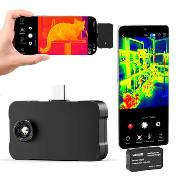 Thermal Imaging Camera for Android & iOS, 512 x 384 Super Resolution, 25HZ Refresh Rate Infrared Thermal Imager for Smartphones Tablets, 256 x 192 IR Resolution, -4°F-1022°F & 6 Color Palettes