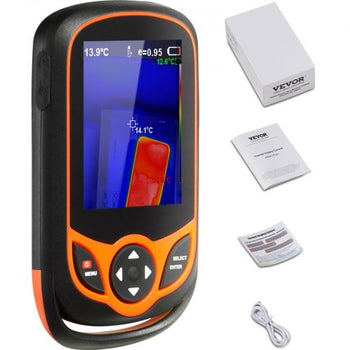 Thermal Imaging Camera, 256 x 192 IR Resolution Pocket Infrared Thermal Imager with WiFi, 25Hz Refresh Rate Thermal Camera Pocket with 3.2" Touch Screen, 0.3MP Visual Camera, -4?-1022?, IP54