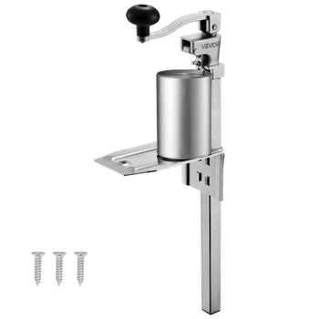 Commercial Can Opener, Heavy-Duty Manual Tabletop Cans Opener for Cans Up to 11.8 in Height, Height-Adjustable Professional Can Openers Fixed with Screws, for Restaurant, Hotel, and Food Store