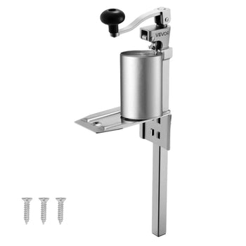 Commercial Can Opener, Heavy-Duty Manual Tabletop Cans Opener for Cans Up to 11.8 in Height, Height-Adjustable Professional Can Openers with Stainless Steel Blade, for Restaurant & Food Store