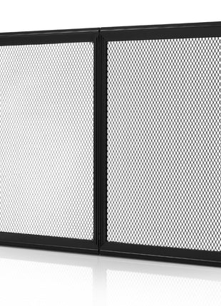 RV Screen Door Protector, 26.5 x 20 inch Door Grille, Easy to Install and Disassemble, Reinforced Breathable Protective Mesh, Aluminum Alloy Camper RV Entry Protector for Pet Protection, Black