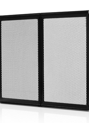RV Screen Door Protector, 22.5 x 20 inch Door Grille, Easy to Install and Disassemble, Reinforced Breathable Protective Mesh, Aluminum Alloy Camper RV Entry Protector for Pet Protection, Black