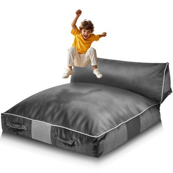 Crash Pad, 5 x 4.5 ft Crash Pad for Kids Sensory with Foam Blocks and Washable Cover, Large Soft Foam Landing Zone Giant Pillow Mat, Sensory Room Equipment for Children Jumping, Relaxing & Play