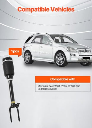 Front Air Suspension Struts Shock Absorbers, Compatible With Mercedes Benz W164 Front Without ADS (2005-2011) GL350 GL450, Replacement for 1643204513 1643206113 1643204313 1643204413 1643204613