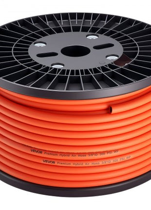 Air Hose, 3/8'' x 250FT Hybrid Air Compressor Hose, 300 PSI Kink-Resistant Pneumatic Hoses with Three-Layer Construction for Auto & Home DIY Projetcs, All-Weather Flexibility (No Fittings)