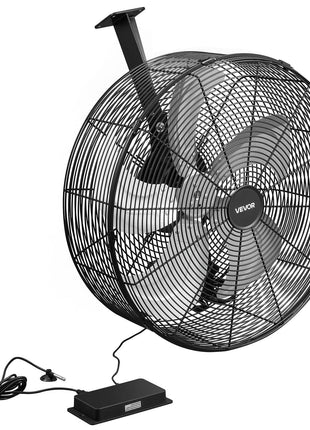 Greenhouse Air Circulation Fan, 5800 CFM Powerful Air Circulator Electric Fan, 10 Speeds, 3 Switchable Modes, LCD Control, Ceiling Wall Mount, Fast Ventilation for Greenhouse, Patio, Garage