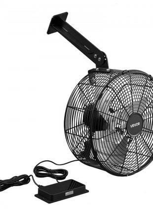 Greenhouse Air Circulation Fan, 1800 CFM Powerful Air Circulator Electric Fan, 10 Speeds, 3 Switchable Modes, LCD Control, Ceiling Wall Mount, Fast Ventilation for Greenhouse, Patio, Garage