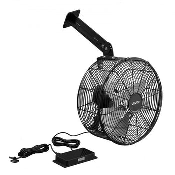 Greenhouse Air Circulation Fan, 1800 CFM Powerful Air Circulator Electric Fan, 10 Speeds, 3 Switchable Modes, LCD Control, Ceiling Wall Mount, Fast Ventilation for Greenhouse, Patio, Garage