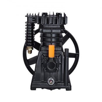 Air Compressor Pump Head, 3HP 5.8CFM @ 90PSI, Twin Cylinder Oil Lubricated Air Compressor Piston Pump Head, Single-Stage Aluminum Air Compressor Pump Replacement with Max. 116PSI Pressure