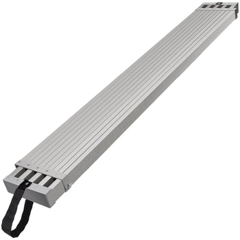 Telescoping Aluminum Work Plank, 8-13 Feet 500lbs Capacity, 12.5 inch Width Aluminum Scaffold Plank,Extension Staging Plank with Skid-Proof Platform Scaffold Ladder Accessory