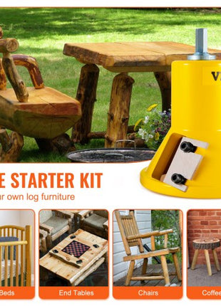 Tenon Cutter, 1"/25.4mm & 1.5"/38mm & 2"/50.8mm, Premium Aluminum & Steel Log Furniture Cutter, with Dual Straight Blades & Button Screws Home Master Kit, Commercial Starters Tool for Home D