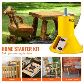 Tenon Cutter, 1"/25.4mm & 1.5"/38mm & 2"/50.8mm, Premium Aluminum & Steel Log Furniture Cutter, with Dual Straight Blades & Button Screws Home Master Kit, Commercial Starters Tool for Home D