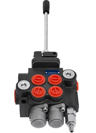 Hydraulic Valve 2 Spool Hydraulic Joystick Control Valve 11gpm Hydraulic Directional Control Valve Double Acting for Tractors Loaders Tanks