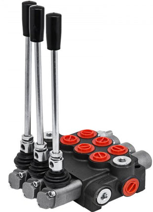 3 Spool Hydraulic Directional Control Valve Double Acting 11 GPM