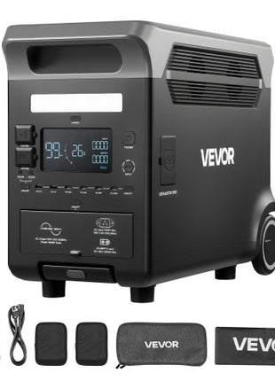 Portable Power Station, 3600W 3840Wh Power Station Solar Generator with 10 Output Ports & Adjustable Input Power, Expandable LiFePO4 Battery Backup for Home Camping RV (Solar Panel NOT Included)