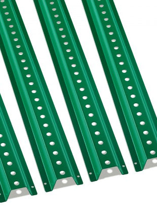 8FT U-Channel Sign Post, 4Pack Green Heavy Duty Steel Fixed Fence Post, Steel Fence U-Channel Sign for Garden, Courtyard, Farm or Traffic Intersection