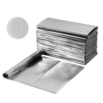 Double Reflective Insulation Sheet, 16PCS Double-Sided Aluminum Foil Radiant Barrier, 6mm 24 in x 4 ft, Dual-Layer Air Bubble Heat Reflective Shield, Thermal Insulation Rolls