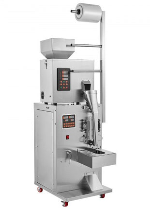 Automatic Particle Packaging Machine, 0.002-0.22lbs/1-100g, Multi-Function Pouch Powder Sachet Weighting Filling Packing Machine, Powder Filler Machine for Tea Seeds Grains Flour Beans Glitter