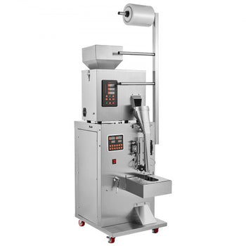 Automatic Particle Packaging Machine, 0.002-0.22lbs/1-100g, Multi-Function Pouch Powder Sachet Weighting Filling Packing Machine, Powder Filler Machine for Tea Seeds Grains Flour Beans Glitter