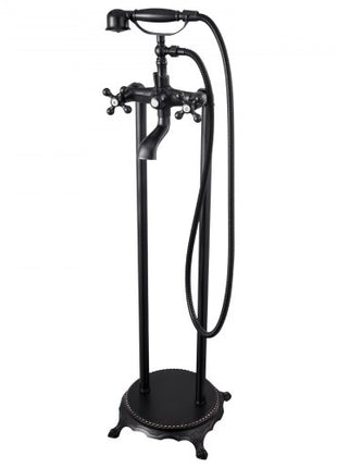 Clawfoot Bathtub Faucet, Freestanding Tub Faucets with Handheld Shower, Vintage Oil-Rubbed Bronze Tub Filler Faucet Shower Kit with 360° Rotation Spout & 59-inch Long Hose for Bathtubs