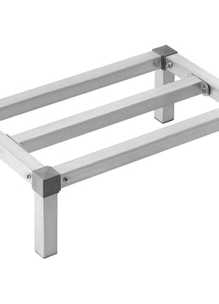 Aluminum Dunnage Rack, 24” x 14” Commercial Food Floor Rack, 8” Off the Floor, 1000 lbs Capacity Adjustable Aluminum Storage Rack, for Storage in Restaurants, Kitchens, Garages and Vehicles