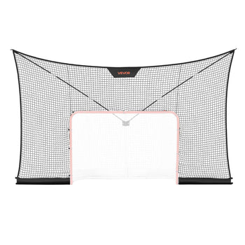Hockey Net Backstop, 12x7 ft Durable Hockey Goal Backstop Net with Extended Coverage, Lightweight and Portable Backyard Training Equipment, Easy Assembly, for Youth Adult (NET ONLY)