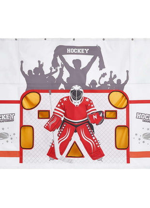 Hockey Shooting Tarp, Shooter Tutor Ice Hockey Goal Practice Target, Tear-proof Premium Net with 7 Holes, Easy Set Up Hockey Net Replacement, Training Equipment for Practicing Shooting Accuracy