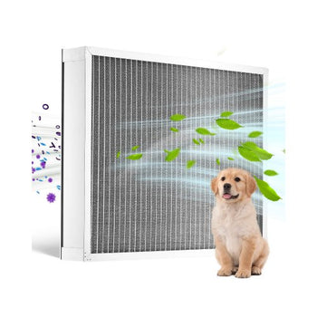 Electrostatic Air Filter, 20x25x4 inch Washable & Reusable Aluminum AC/HVAC Furnace Filter, MERV 8 Long Lifetime, Home or Office (Actual Size: 19.37 x 24.37 x 3.58 in)