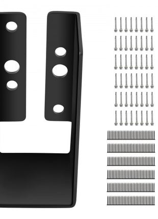 Concealed Joist Hanger, 2"x4" Outdoor Accent Concealed-Flange, Pack of 24 Concealed Joist Bracket, Q235 Steel Plate Powder-Coated Concealed Face Mount Joist Hanger Inner 40x91 mm for Beam Swing
