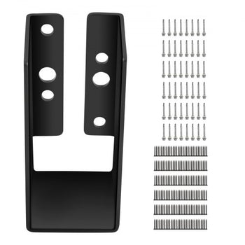 Concealed Joist Hanger, 2"x4" Outdoor Accent Concealed-Flange, Pack of 24 Concealed Joist Bracket, Q235 Steel Plate Powder-Coated Concealed Face Mount Joist Hanger Inner 40x91 mm for Beam Swing