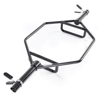 Trap Bar Hex Bar, 2-Inch Hex Barbell, 800 LBS Capacity Shrug Bars with Knurled Grips, Weightlifting and Strength Training Equipment, Home Gym for Squats, Deadlifts, Shoulder Presses, Black