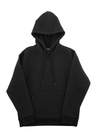 Men Pullover Hoodie, Large Size, Fleece Long Sleeve Comfy Casual Basic Pullover Hooded Sweatshirt, Warm & Skin-friendly, Practical & Trendy, Black Hoodie with Large Pocket for Fall & Winter