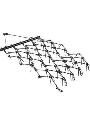 Drag Harrow, 4 ft x 5.6 ft Durable Chain Harrow with 80 Sharp Teeth, Suitable for ATV UTV Tractor, Ideal for Soil Preparation, Seeding, Smoothing Landscapes, and Yard Gravel Driveway Maintenance