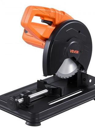 Chop Saw, 7-1/4 in Stainless Steel Cold Cut Blade, 1200 W Motor, 4000 r/min Speed, 0-45° Adjustable Cutting Angle, Metal Cutting Chop Saw for Metal Square and Flat Tubes, I-Shaped Steels