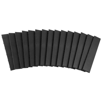 Male Garage Floors Transition Edge Kit, 15 PCS Sturdy PP Interlocking Modular Garage Floor Edging Slip-resistant, Easy Assembly Compatible Only With  Upgraded 6-Lock Garage Mats, Black