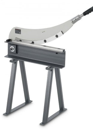Guillotine Shear, 20 in Bed Width Benchtop Cutter, Manual Hand Plate Shear for Metal Sheet Processing, with Q235 Material, High Precision, Stand, for PCB Board, Aluminum, Steel, Copper, Plastic