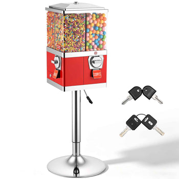 Candy Vending Machine, Four Compartment Candy Vending Machine with Stand, Gumball & Candies Vendings Machines with Adjustable Height, Vintage Candies Dispenser for Shop, Arcade, Family Gathering