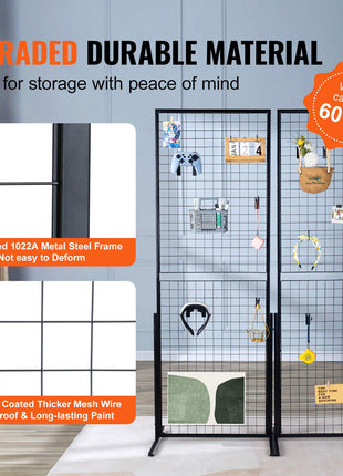 Black metal wire shelving unit with a sturdy frame, rust-proof finish, and a 60 lbs weight capacity for efficient storage.