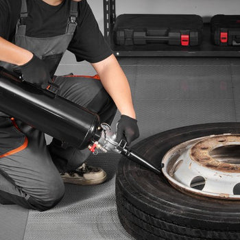 Portable Tire Bead Seater, 2.1 Gal / 8 L Air Bead Blaster, Handheld Tire Inflator Tool, 87-116 PSI Operating Pressure, Trigger Seating Inflator for Car, Compact SUV, Light Truck, E-Bike, RV, ATV
