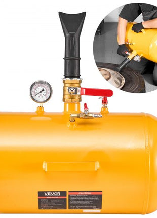 Air Tire Bead Seater, 10 Gal / 37.9 L, Heavy Duty Tire Bead Blaster Tool, 87-116 PSI Operating Pressure, Air Trigger Seating Inflator for ATV, Tractor, Pickup, Truck, Jeep, RV, UTV, Yellow