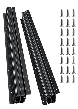 Undermount Drawer Slides, 32 inch, Full Extension Ball Bearing Under Stair Cabinet Rails, 260 LB Load Capacity Heavy Duty Bottom Stair Cabinet Glides Track Runners,for DIY Replacement, Black