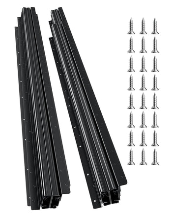 Undermount Drawer Slides, 40 inch, Full Extension Ball Bearing Under Stair Cabinet Rails, 260 LB Load Capacity Heavy Duty Bottom Stair Cabinet Glides Track Runners,for DIY Replacement, Black