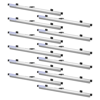 Blueprint Clamps, 24 Inches, Blueprint Hanging Clips Binding Strips, Aluminum Construction, Document Storage, for Blue Print, Maps, Construction Paper Posters Plans Drawings Arts, Pack of 12