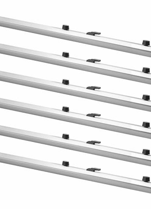 Blueprint Clamps, 36 Inches, Blueprint Hanging Clips Binding Strips, Aluminum Construction, Large Document Storage, for Blue Print, Maps, Construction Paper Poster Plans Drawings Arts, Pack of 6
