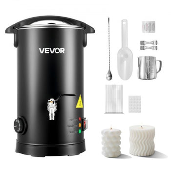 Wax Melter for Candle Making, 5.3 Qts, Fast and Even Heating, with Easy Pour Spout and Temperature Control, Hourglass Base for Non-Stick Smooth Flow, Wax Melting Pot for Making Candles Soaps