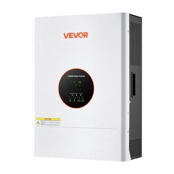 6400W 48V Hybrid Solar Inverter, 120V/240V Split Phase, Built-in 120A MPPT Solar Controller, Low Frequency Pure Sine Wave Power Inverter, for Lead Acid Lithium Battery Off-Grid Systems