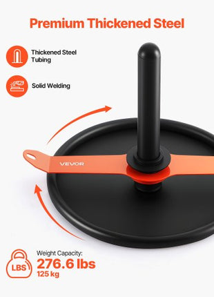 Weight Sled, Steel Power Sled, Fitness Strength Training Sleds for Athletic Exercise Speed Improvement, Workout Fitness Equipment with Harness, Compatible with 2 in Weight Plate, Orange & Black