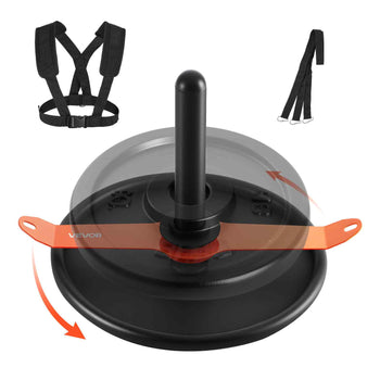Weight Sled, Steel Power Sled, Fitness Strength Training Sleds for Athletic Exercise Speed Improvement, Workout Fitness Equipment with Harness, Compatible with 2 in Weight Plate, Orange & Black