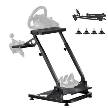 Racing Wheel Stand, Adjustable & Foldable Simulator Stand for Logitech G29 G27 G920 G923, Thrustmaster T300RS T300GT T248 TS-PC TSXW Gaming Cockpit,Pedals Simulator NOT Included