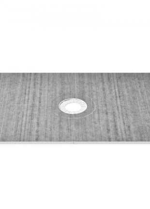 Shower Curb Kit, 48"x72" Shower Pan Kit with 6.3" Central Drain, Lightweight EPS Shower Installation Kits with 2 Waterproof Cloths, Shower Pan Slope Sticks Fit for Bathroom